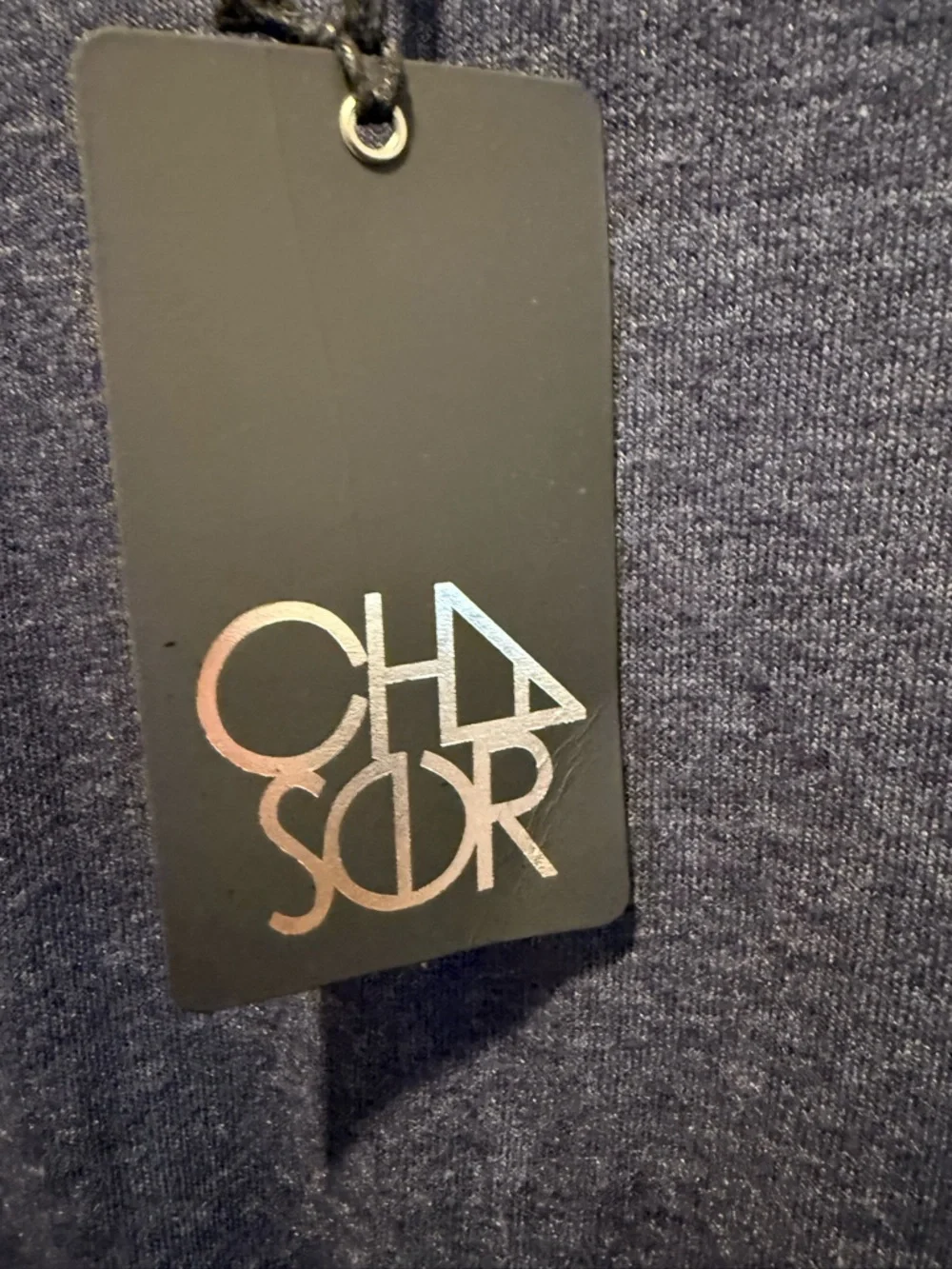 NWT Chaser brand women's navy long-sleeve knit dress - Picture 3 of 7